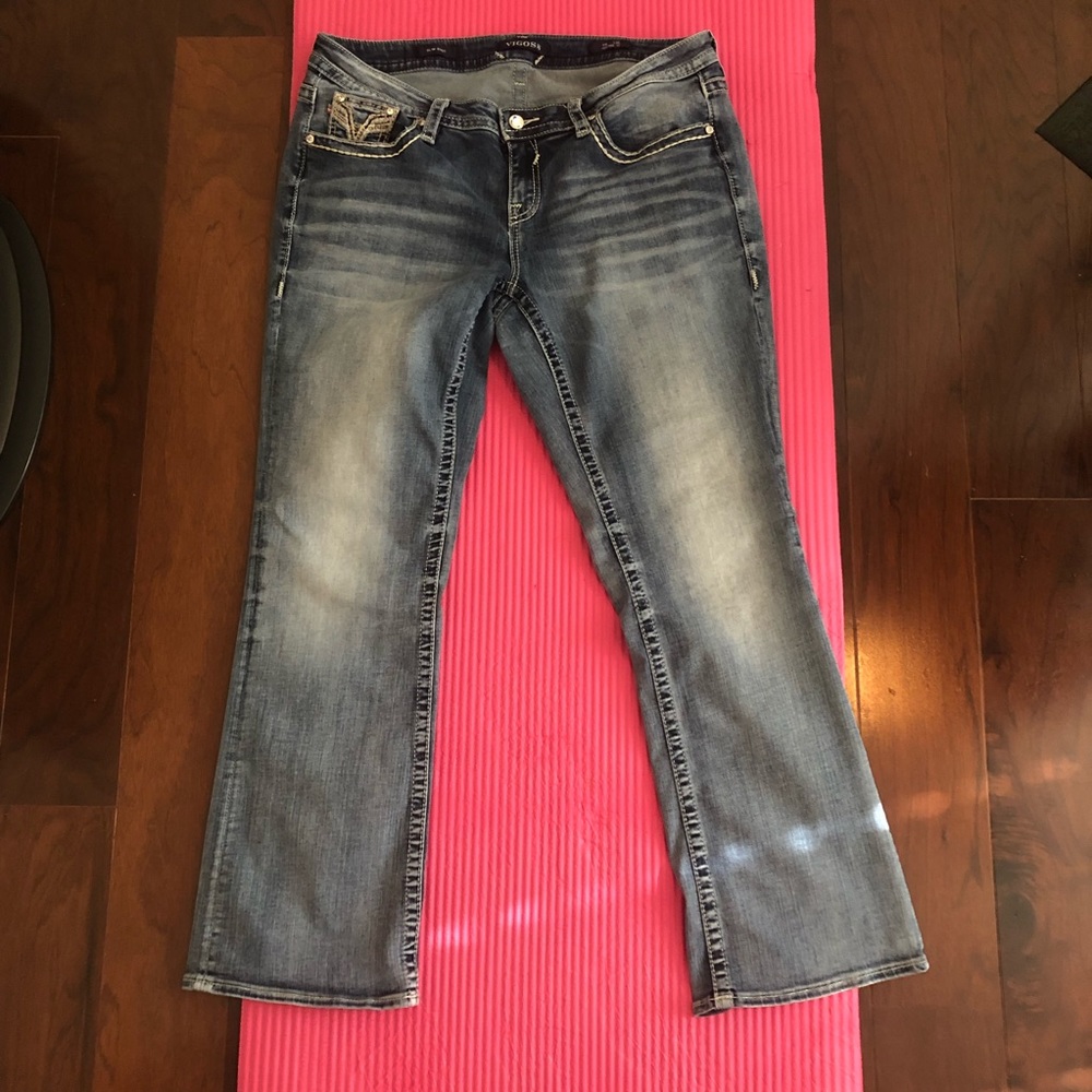 Vigoss Jeans-The New York straight leg size 16, length 32